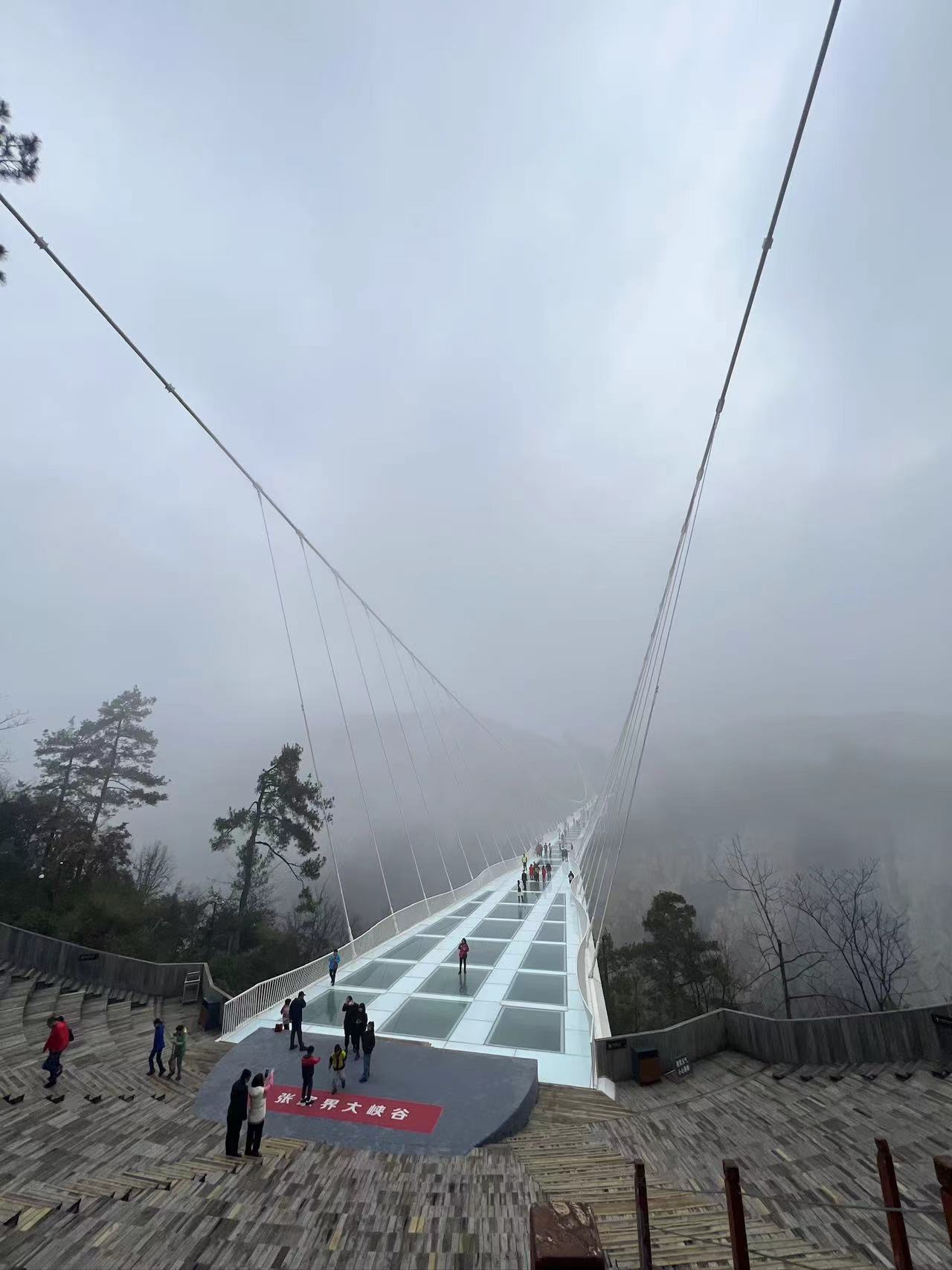 张家界 汽车去 汽车回  2天1晚 湘潭起止【A4礼遇-玻天】 大峡谷玻璃桥、魅力湘西晚会、天门山两日游