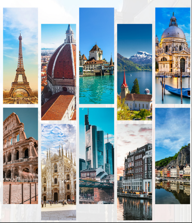 欧洲 飞机去 飞机回  16天15晚 纵观东西欧荷德法意瑞奥捷匈8国+比利时+斯洛伐克16天