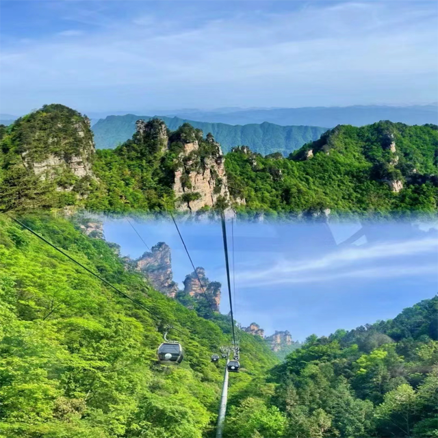 张家界 汽车去 汽车回  2天1晚 【A4双玻斗艳：玻天】（舒适版） 大峡谷玻璃桥、七十二奇楼、天门山两日游