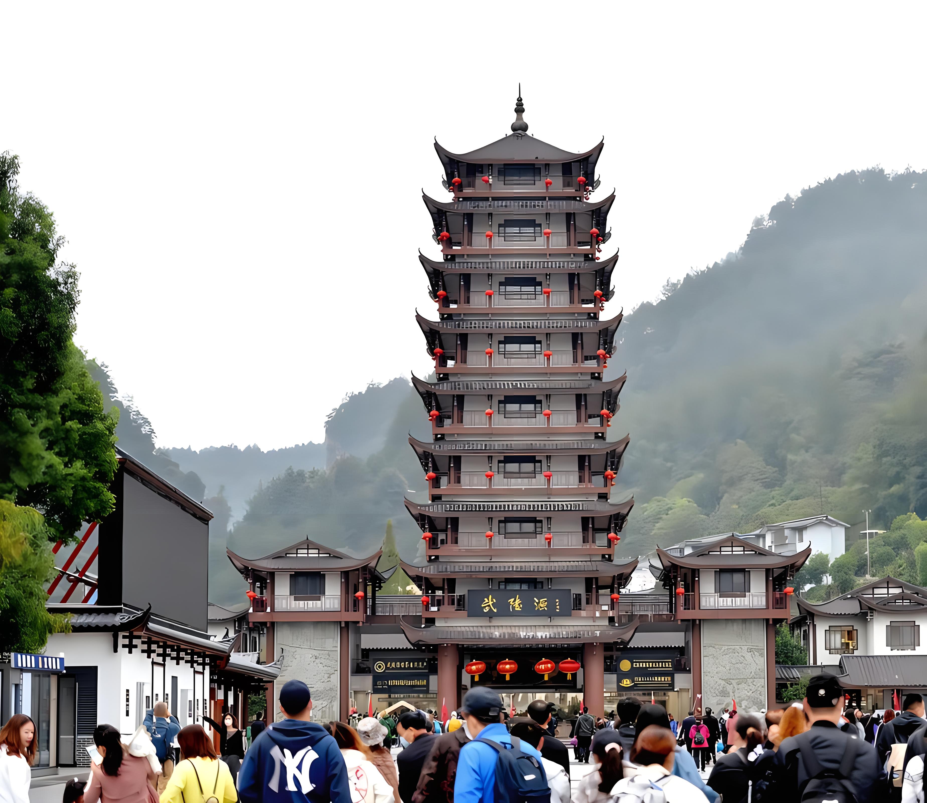 张家界 汽车去 汽车回  3天2晚 宁乡起止 袁家界 天子山 十里画廊 天门山